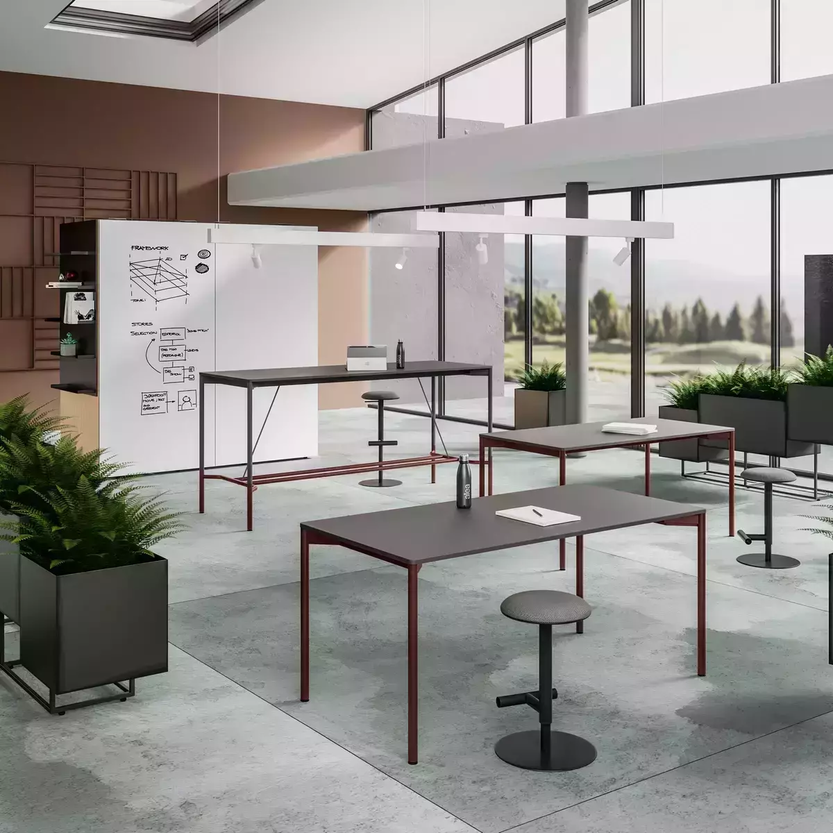 Tables de réunion et de coworking RENDEZ-VOUS