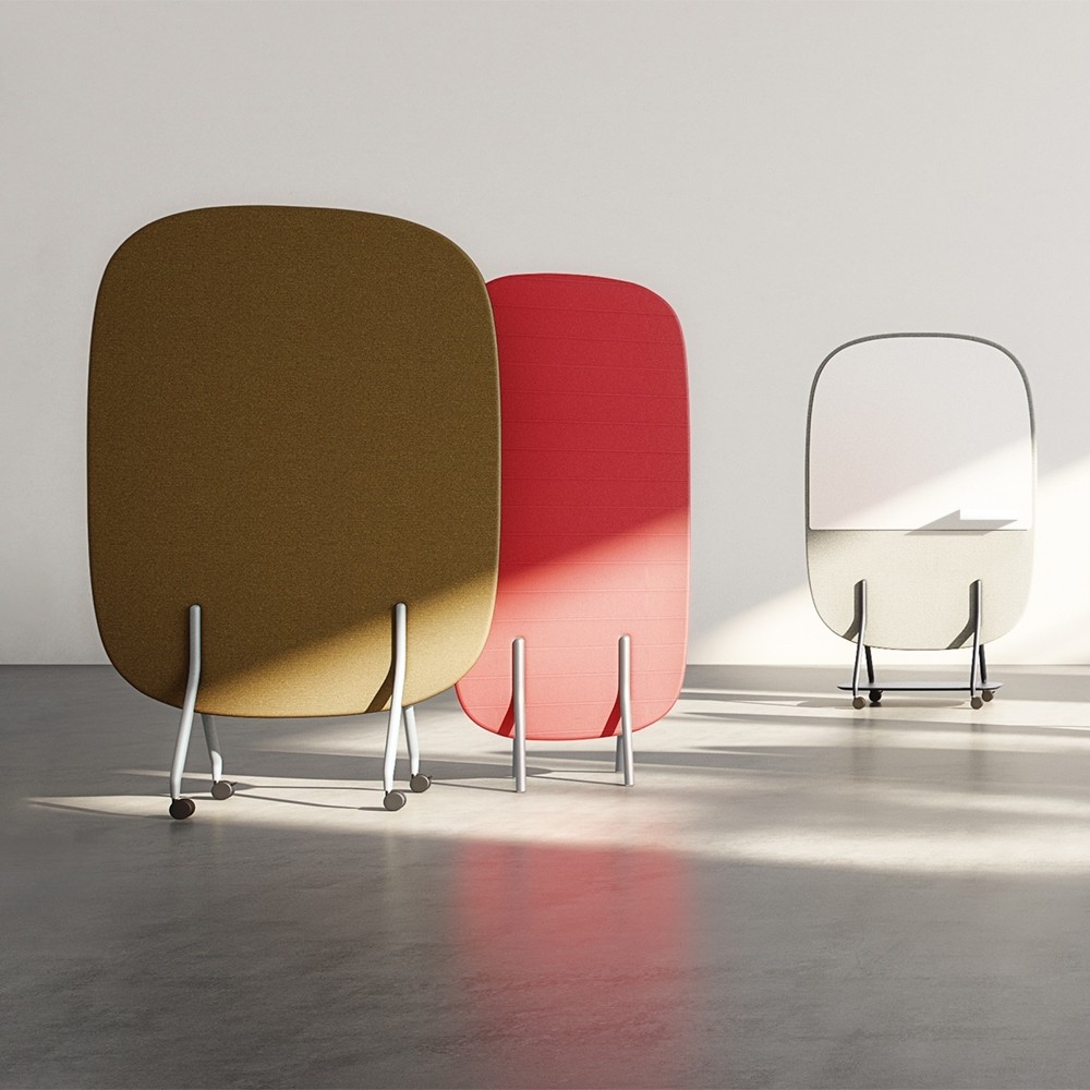 Cloisons de séparation acoustiques NORAY et cloison mixte avec whiteboard