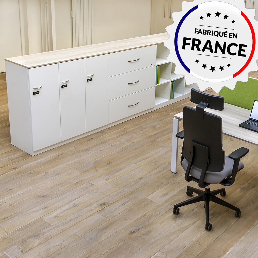 Armoire de bureau sur-mesure blanche Serie 5