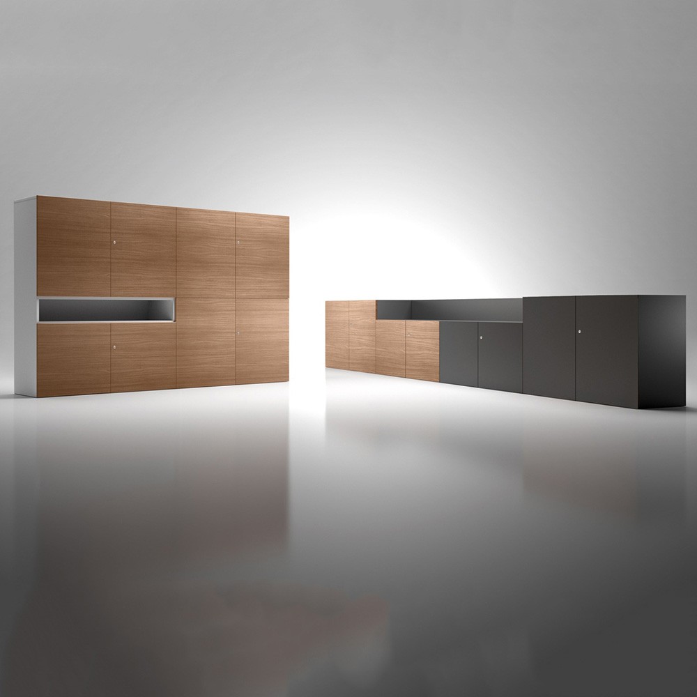 Armoire de bureau design Cubo en bois