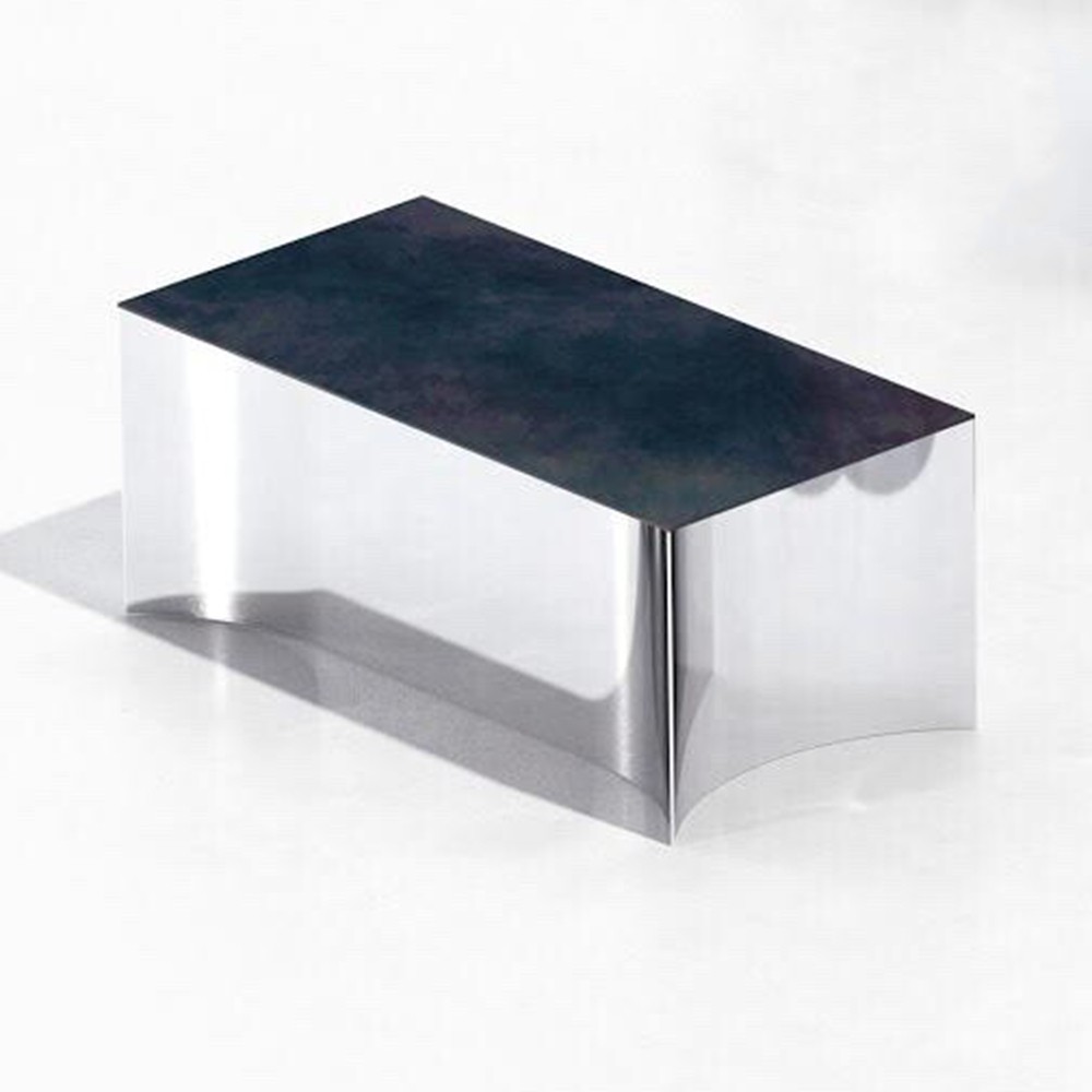 Banc design en acier poli effet miroir Alchemy De Castelli