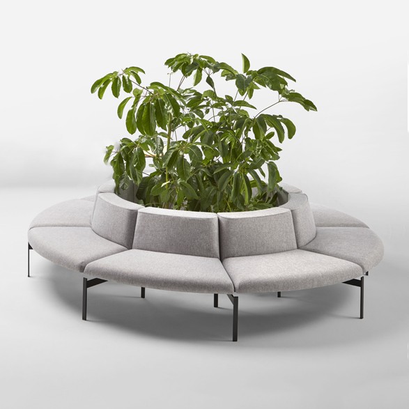 Banquette modulable pour salle d'attente Lapse Inclass