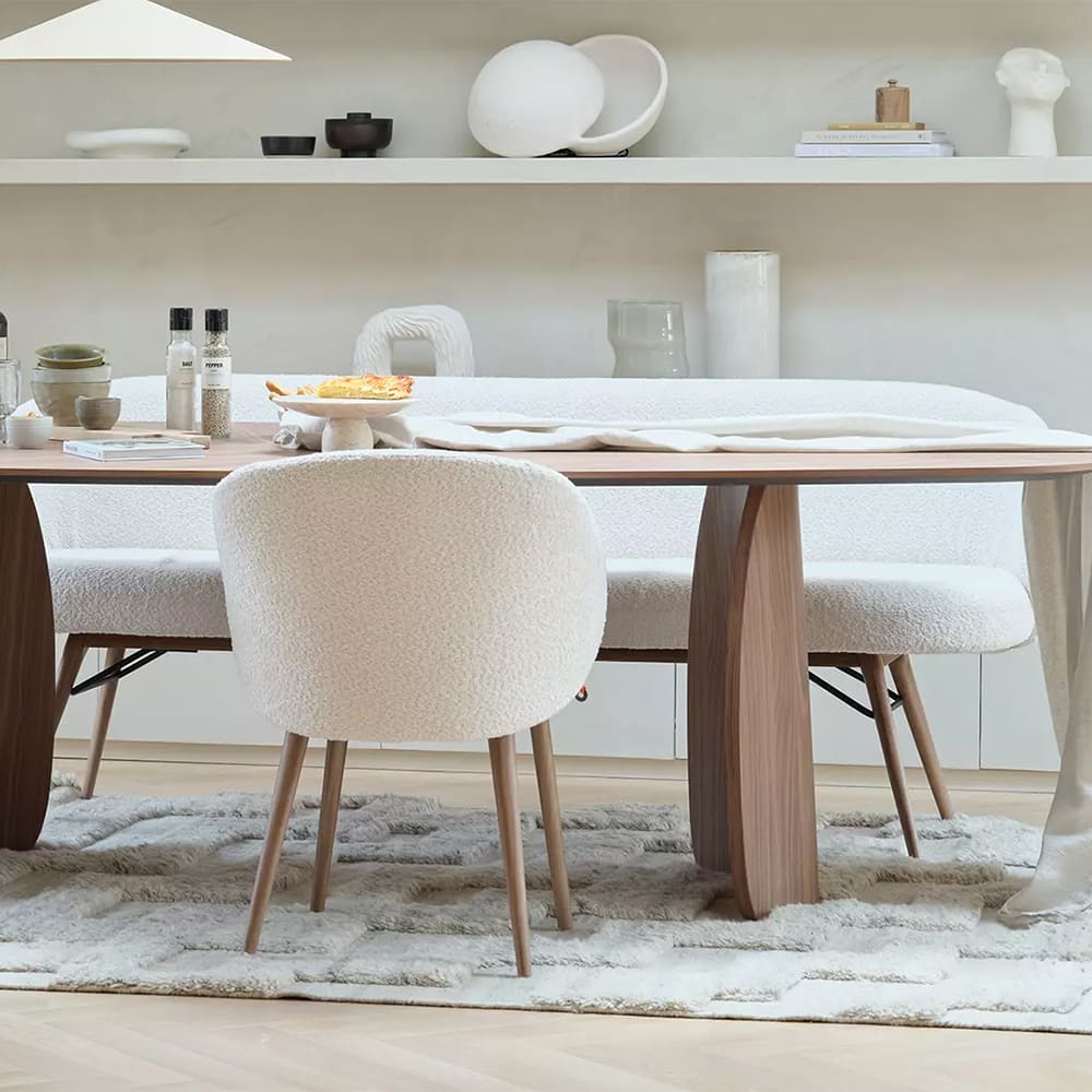 Canapé NEO avec housse déhoussable et pétements bois