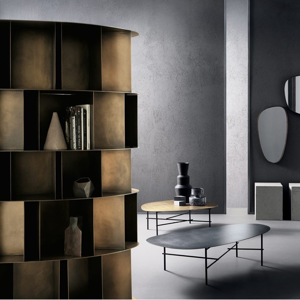 Bibliothèque de bureau haut de gamme en corten Existence De Castelli