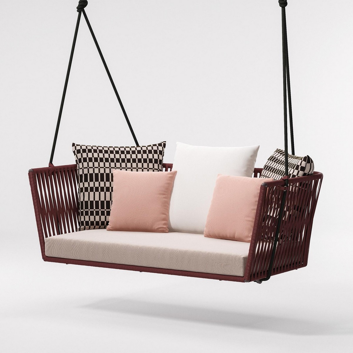 Balancelle 2 places Bitta par Kettal pour agencement extérieur design