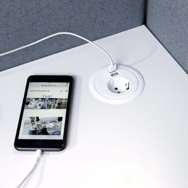 Boitier électrique courant et double USB chargeur Gotessons