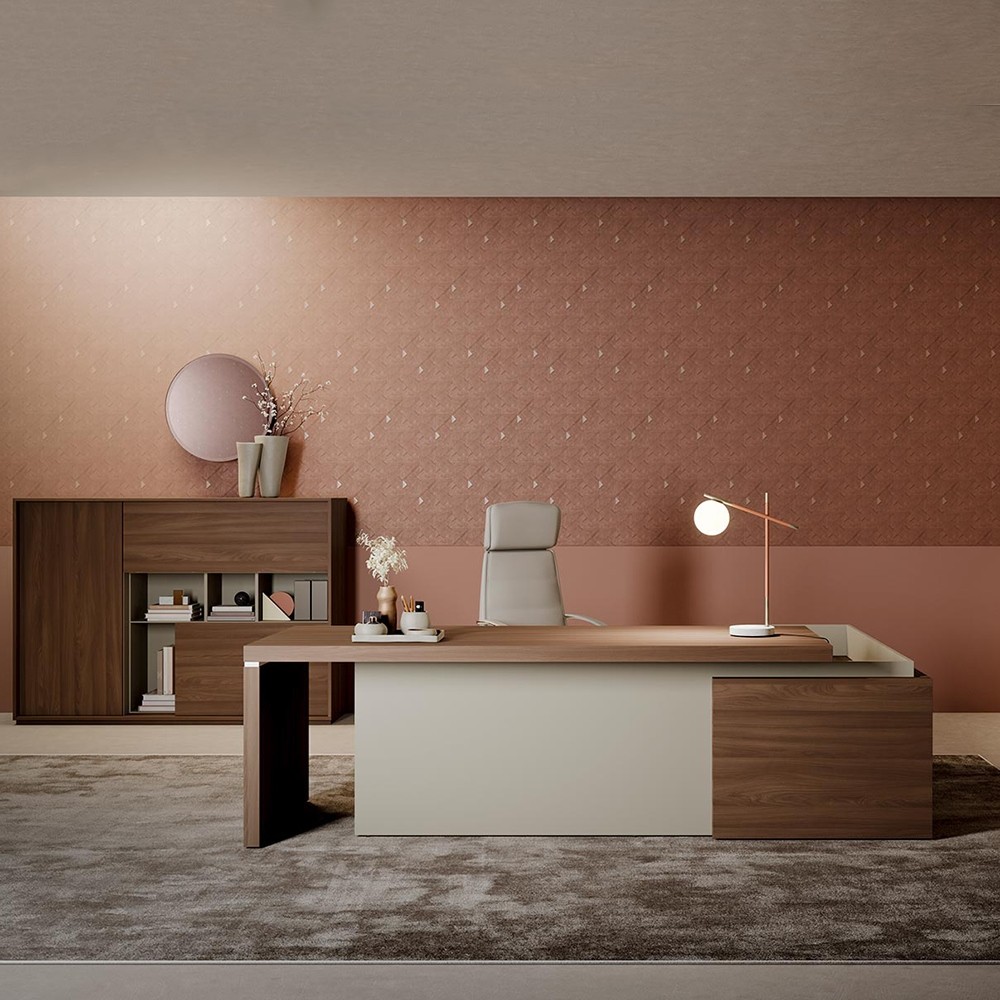 Bureau de direction design bicolore Sessanta