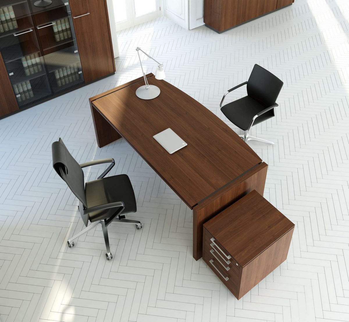 Bureau de direction président - design en bois X10 - Mahora Concept