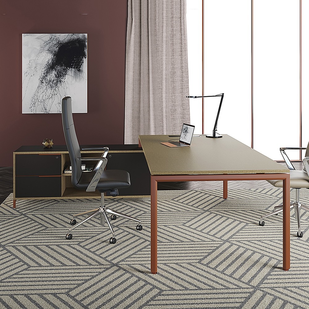 Bureau manager avec desserte porteuse  Clen