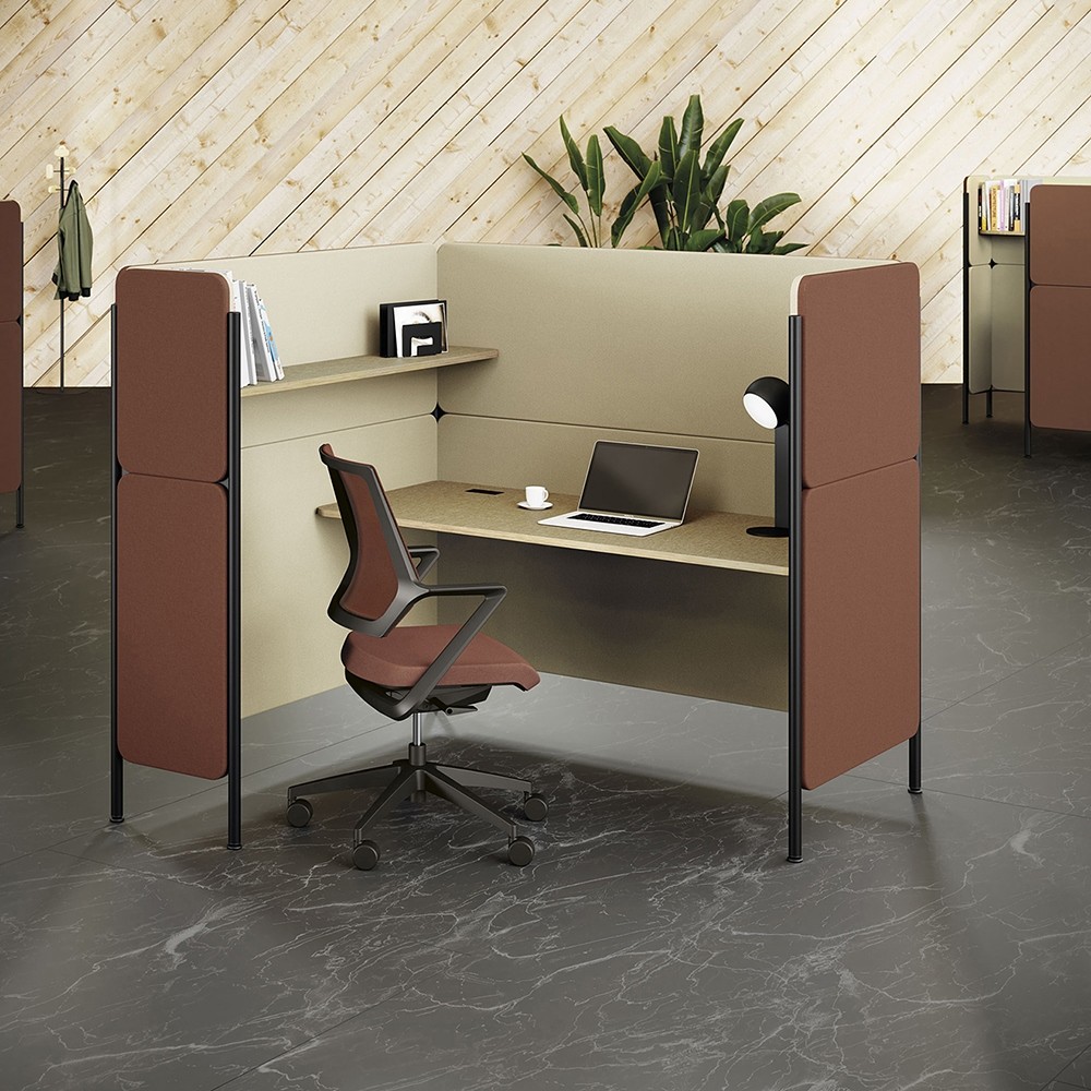 Bureau individuel avec cloison EN APPARTE  Clen