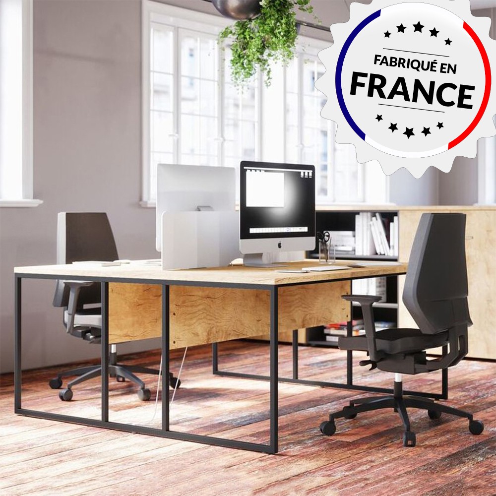 Bureau open space style industriel Stricto Sensu Buronomic