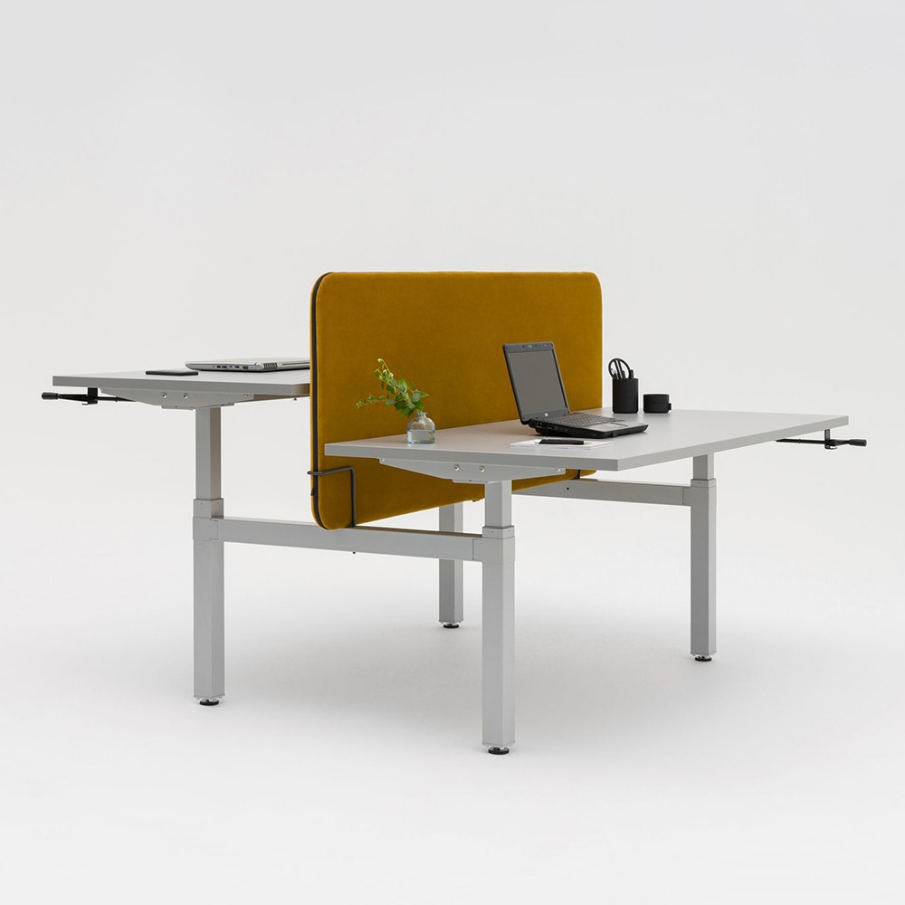 bureau open space avec réglage en hauteur manuel Drive