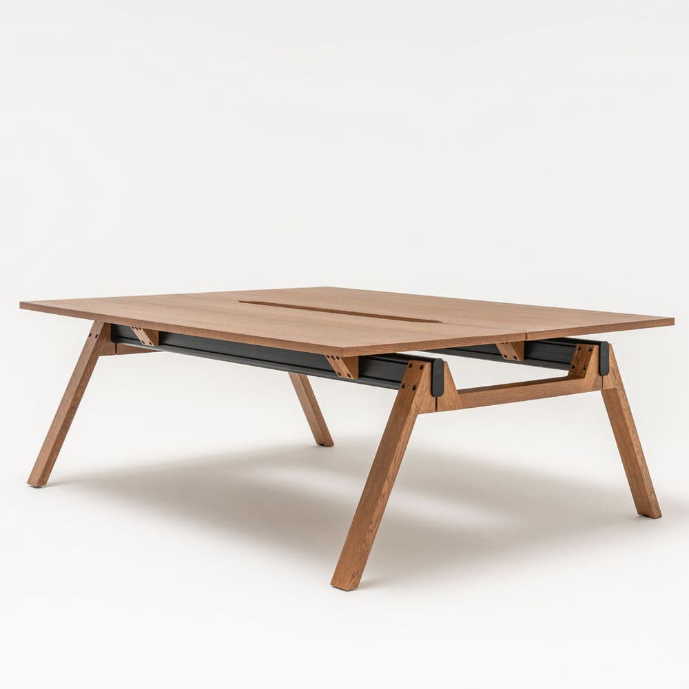 Bureau bench VIGA sans désserte pour professionnels
