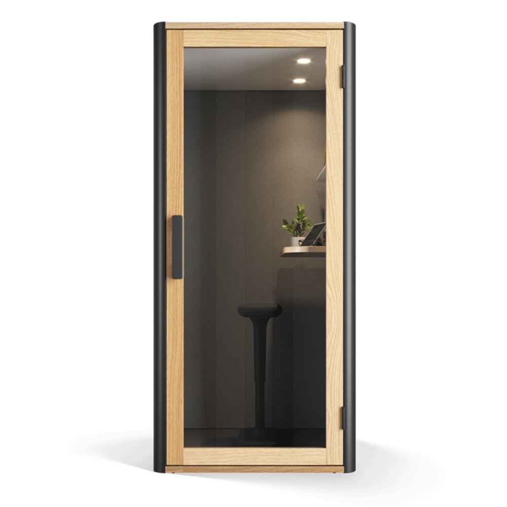 Cabine acoustique en bois et métal Bosselino