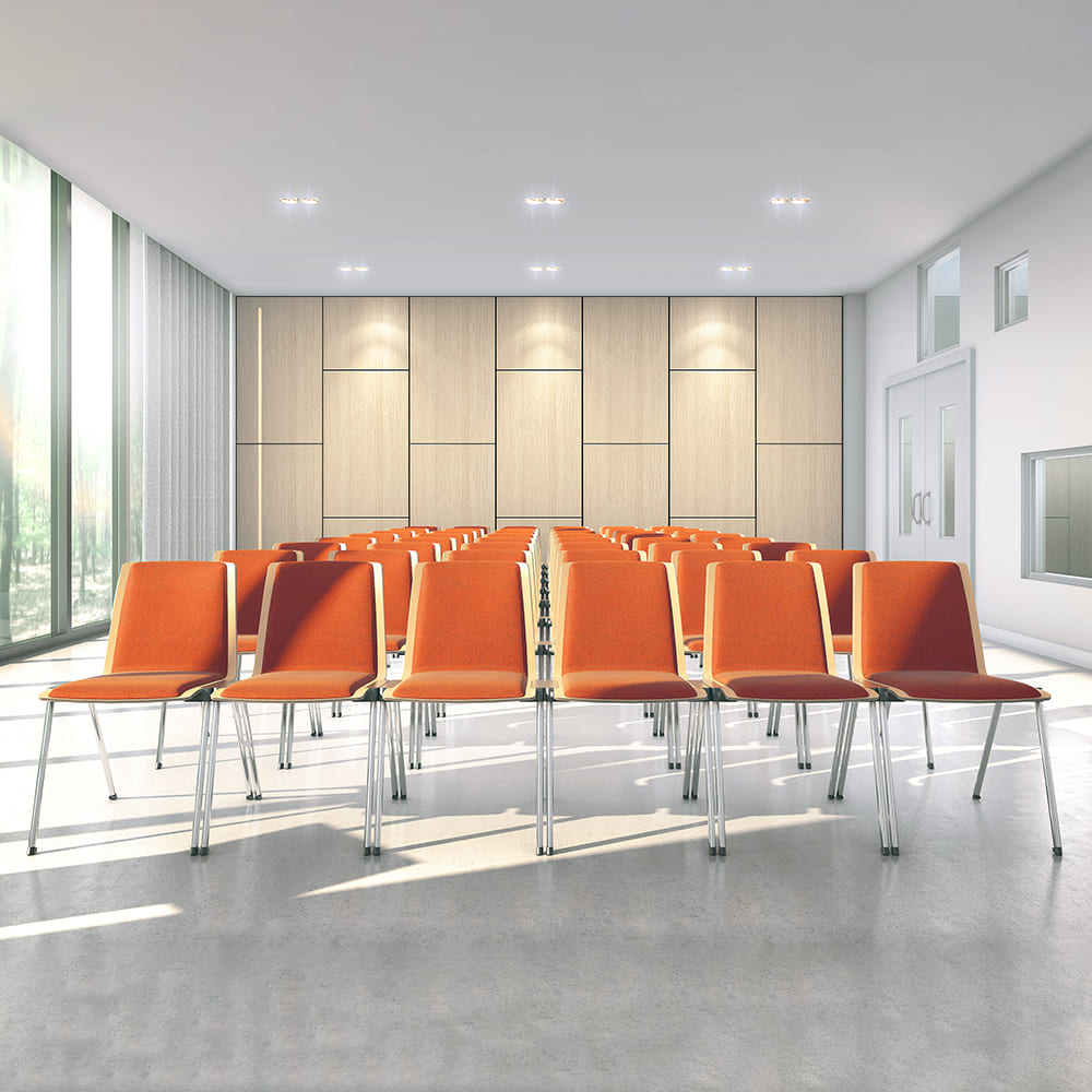 Chaise de conférence en bois CALIBER