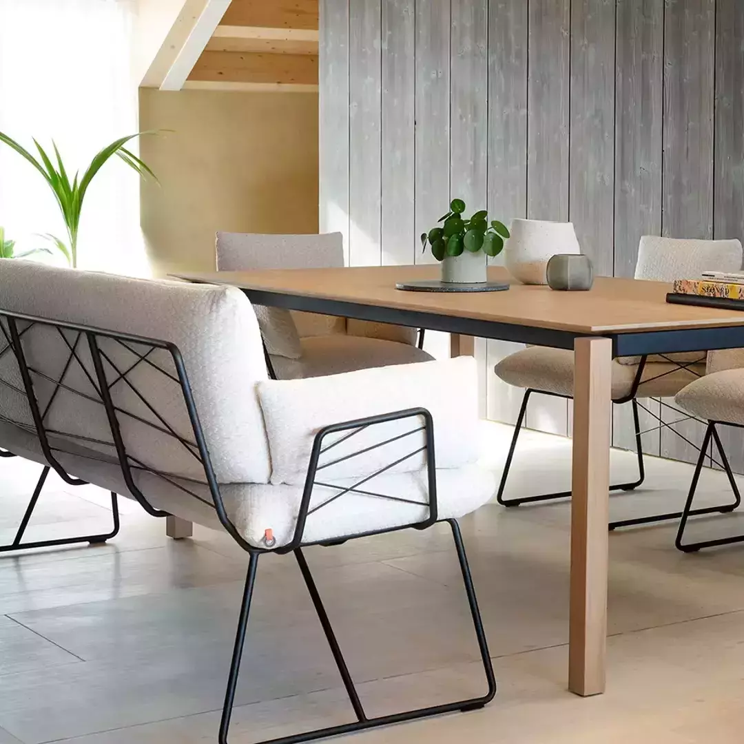 Canapé d'attente ou de restauration Cosy fabriqué en Belgique - Mahora Concept revendeur officiel MOBITEC