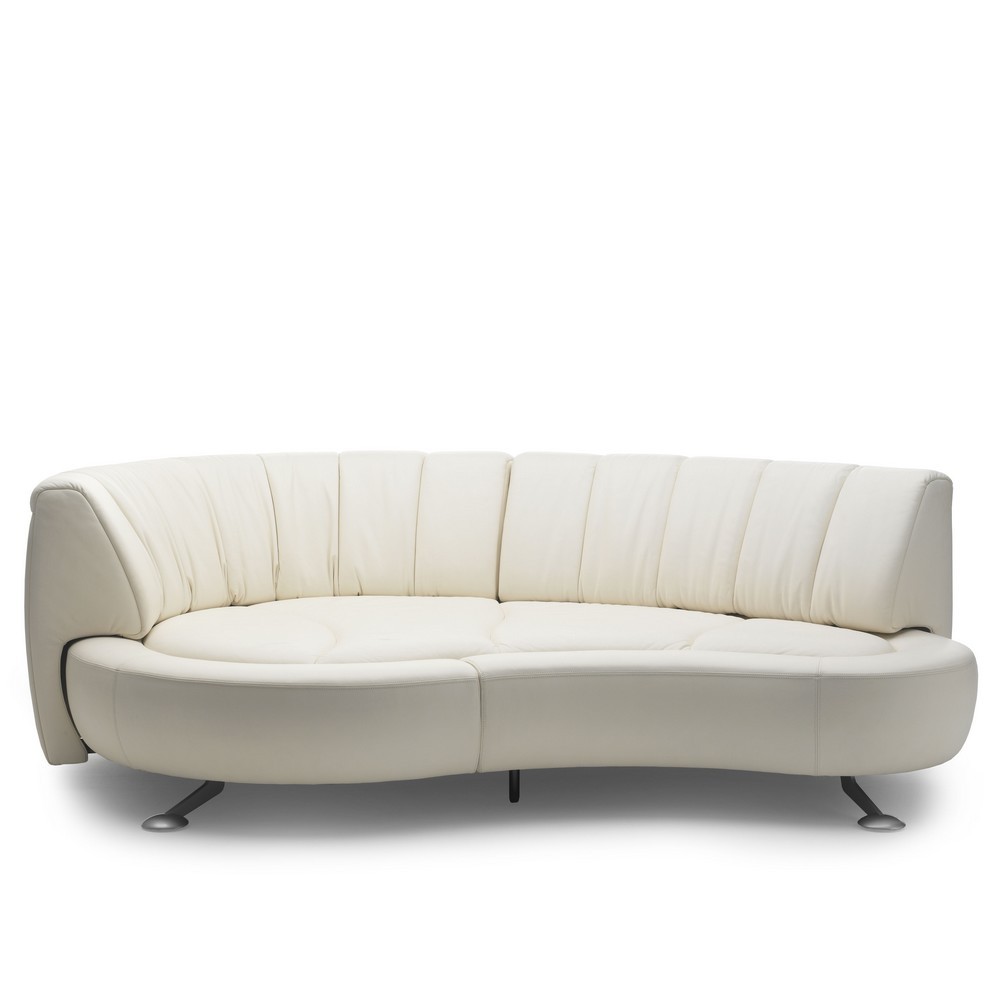 canapé en cuir DS-164 blanc De Sede
