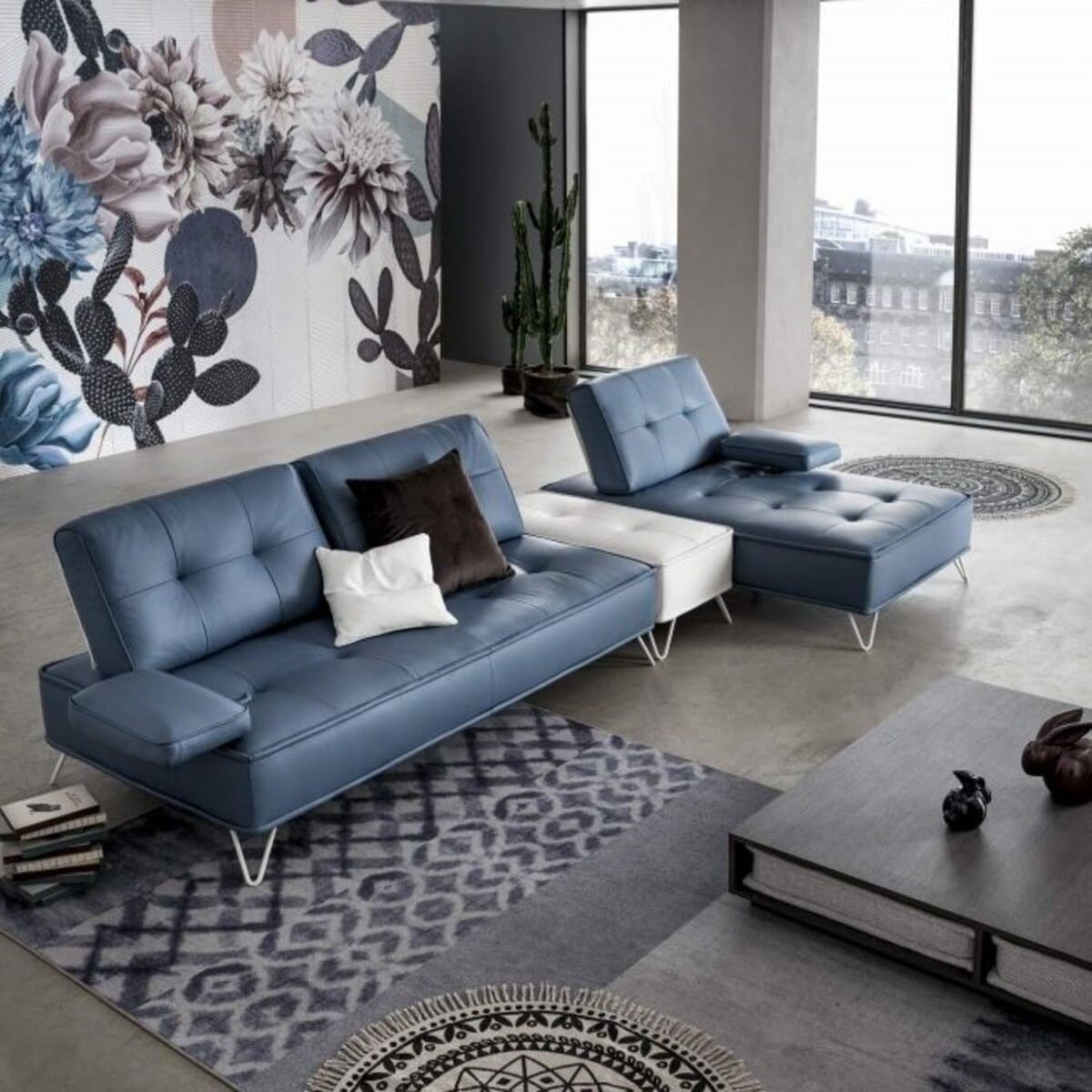 canapé modulaire en cuir Aerre