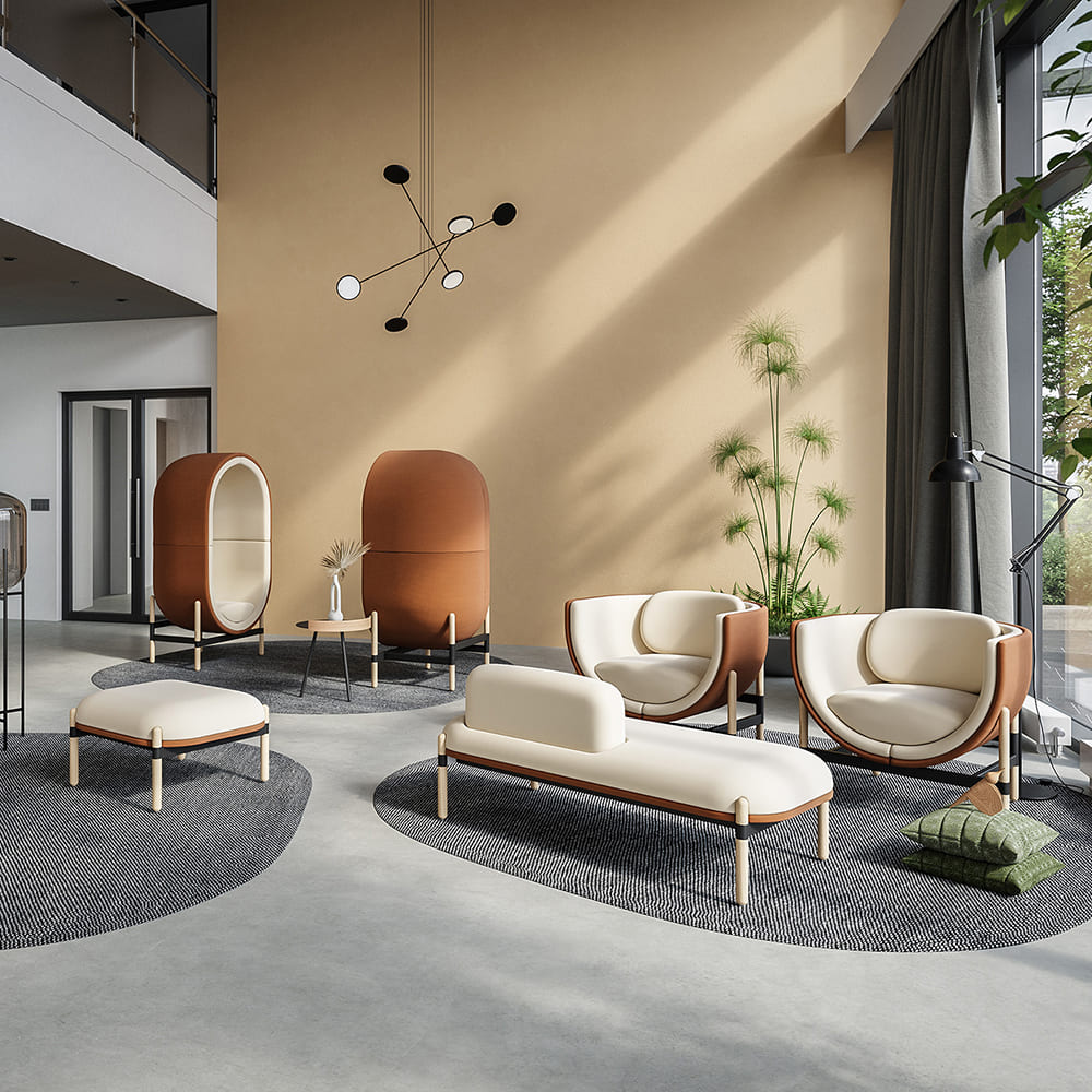 Mobilier acoustique Capsule pour espace lounge et détente en entreprise
