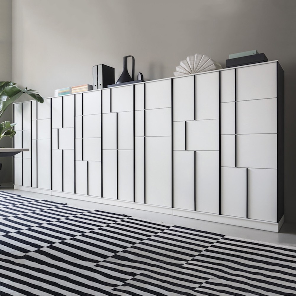 Casiers modulaires echolockers gris clair - ouverture à carte