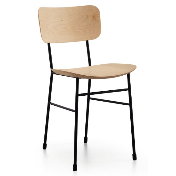 chaise de restauration collective en bois Master Midj