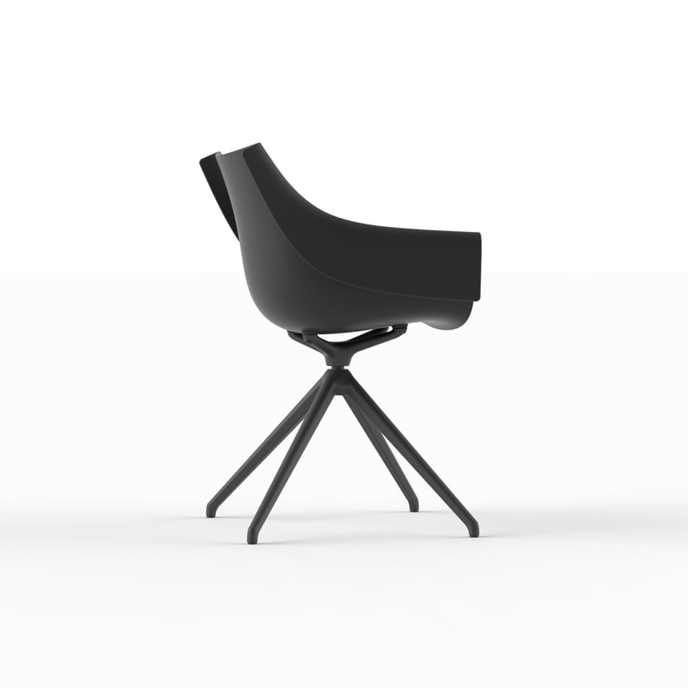 Chaise design intérieure pivotante pour salle de réunion ou espace de coworking