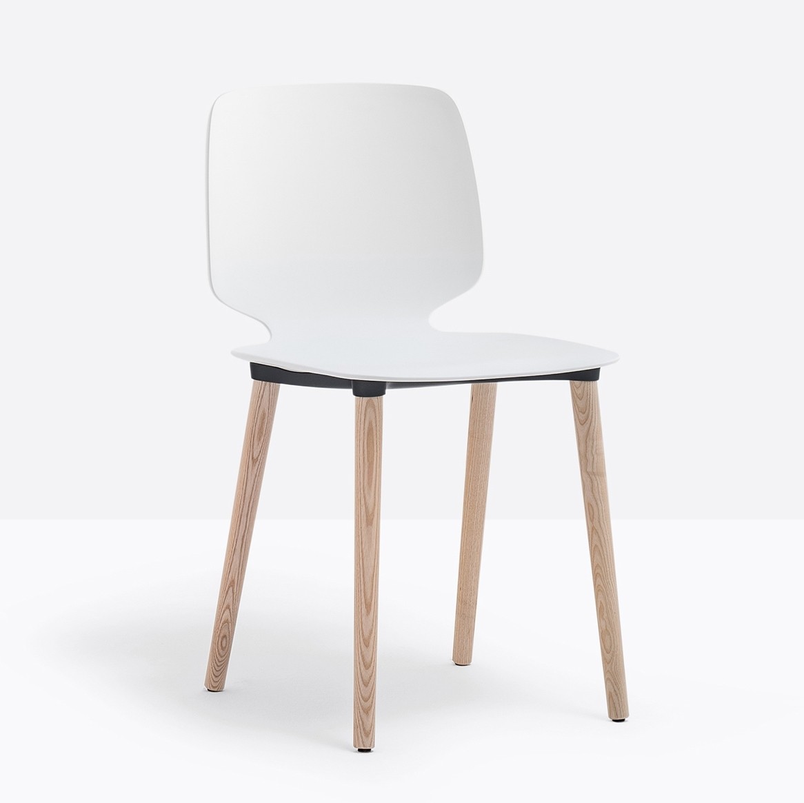 Chaise de restauration collective pieds bois Babila Pedrali