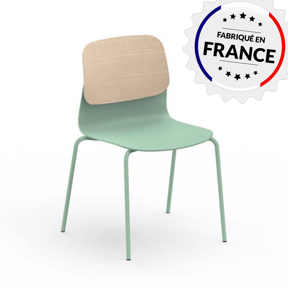 Chaise de collectivité fabriquée en France collection Klik Sokoa