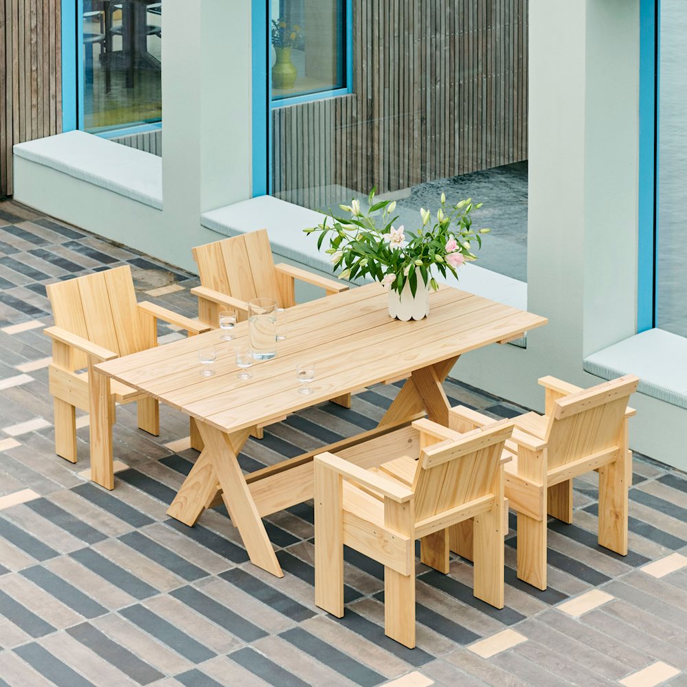 Mobilier outdoor CRATE en pin traité pour l'extérieur