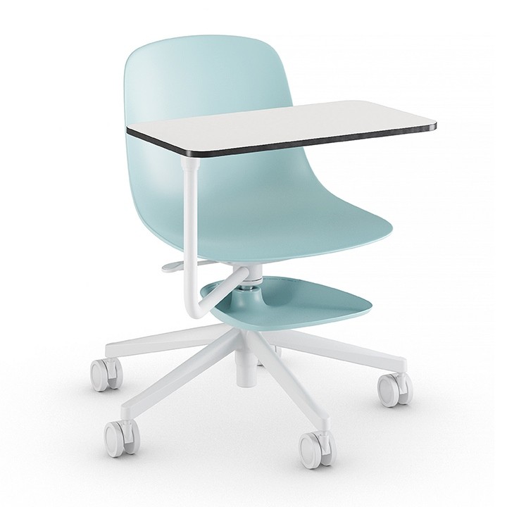 Chaise de formation sur roulettes avec tablette écritoire pivotante Pure Loop Edu