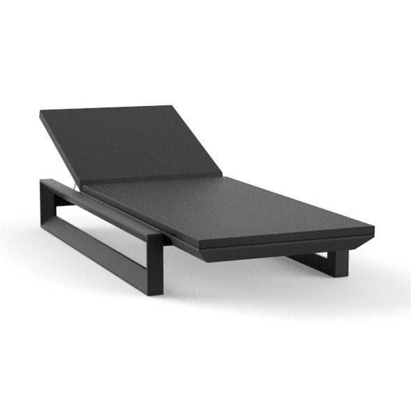 Chaise longue design mobilier outdoor aménagement hôtel / piscine FRAME