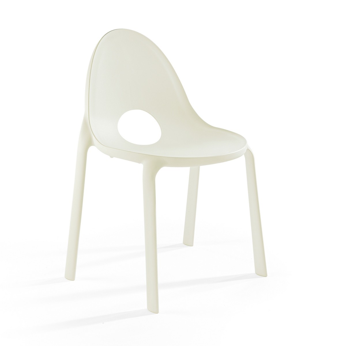 Chaise outdoor blanche Drop