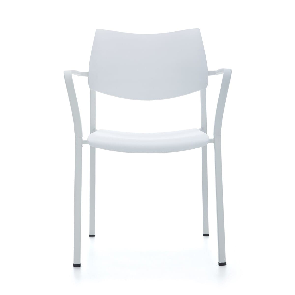 Chaise de restauration empilable blanche BRANKA Akaba