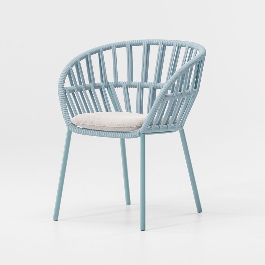 Chaise de restauration empilable en corde Kettal