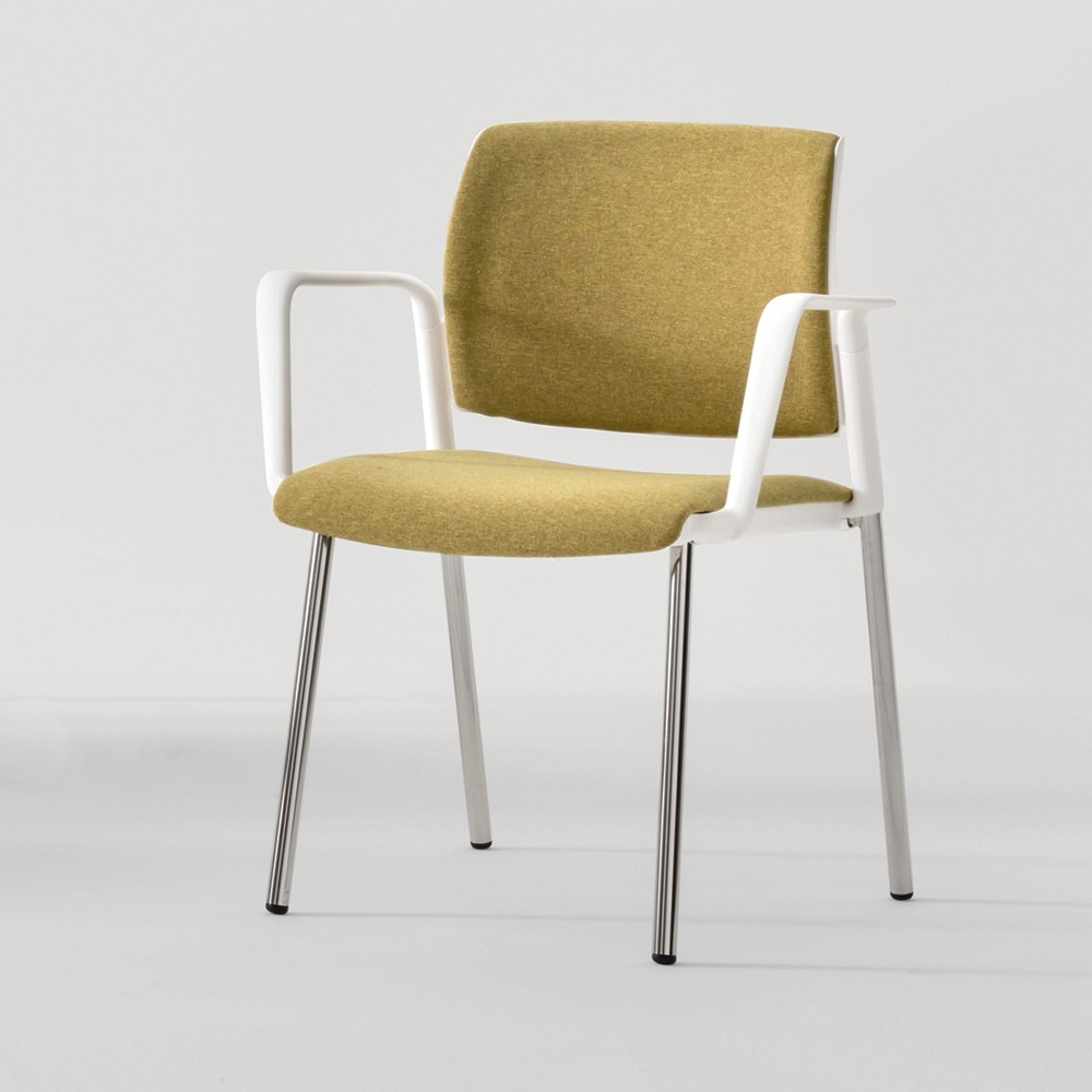 Fauteuil de réunion rembourrée avec accoudoirs LEX