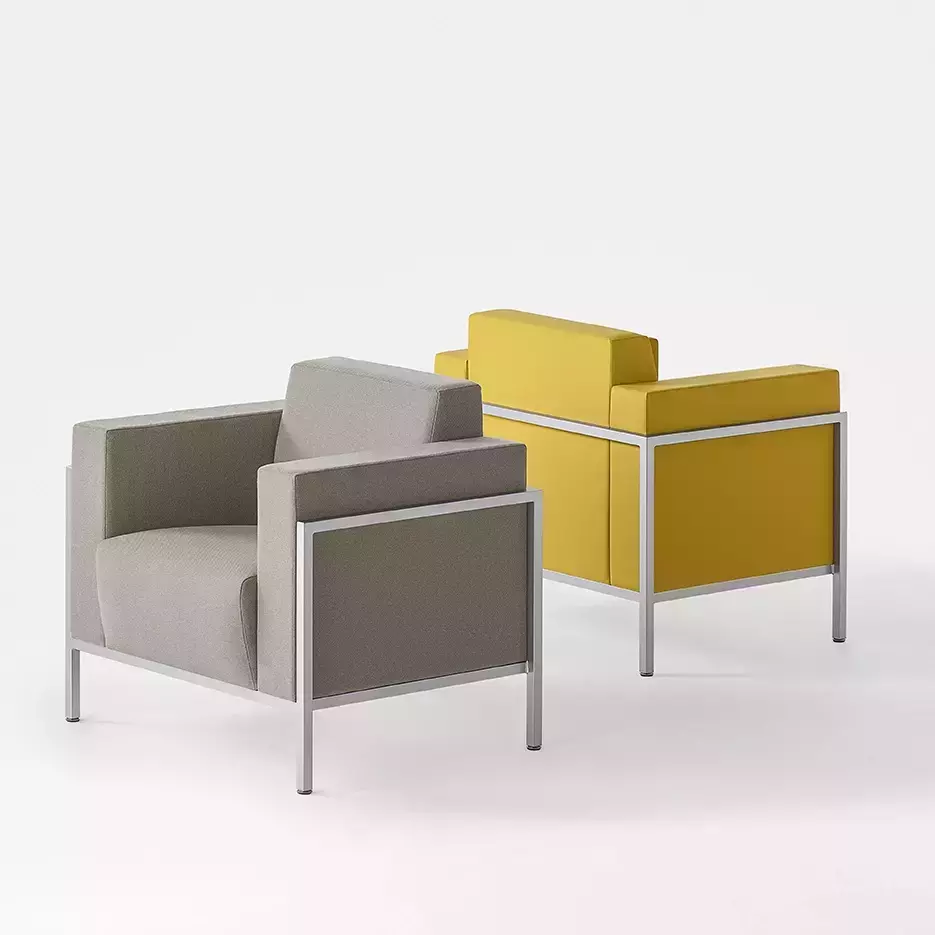 Fauteuil d'attente en tissu KURSAL  