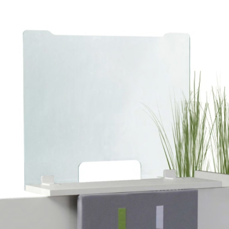 Ecran plexiglas sur-mesure PLEXI - cloison de protection transparente -  Aménagement de bureau - Mahora Concept