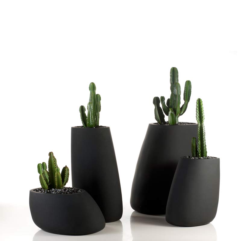 Pot design pour plantes d'intérieur Vert amande - Iriso