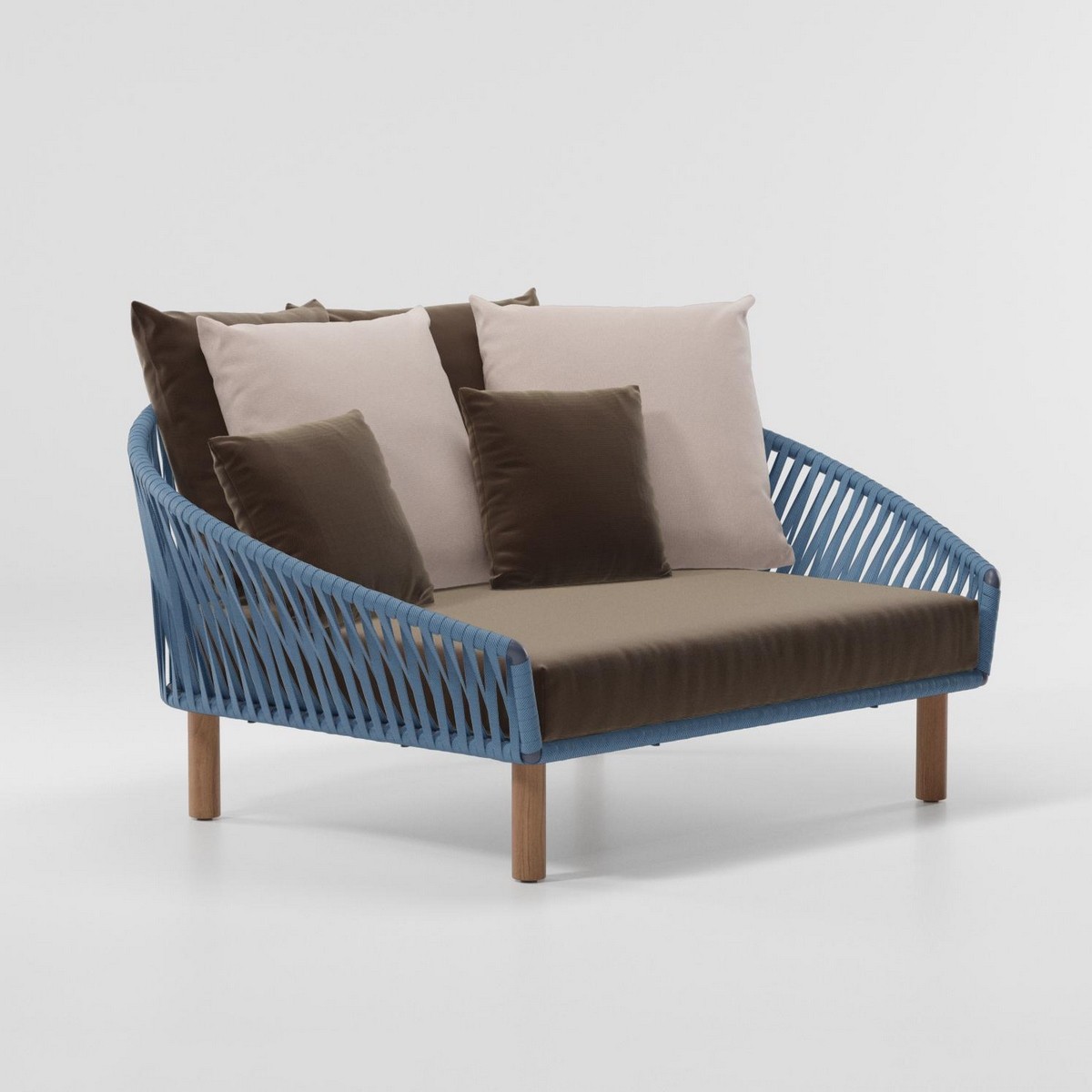 Daybed Bitta pour aménagement terrasse et espaces extérieurs en hotellerie par Kettal