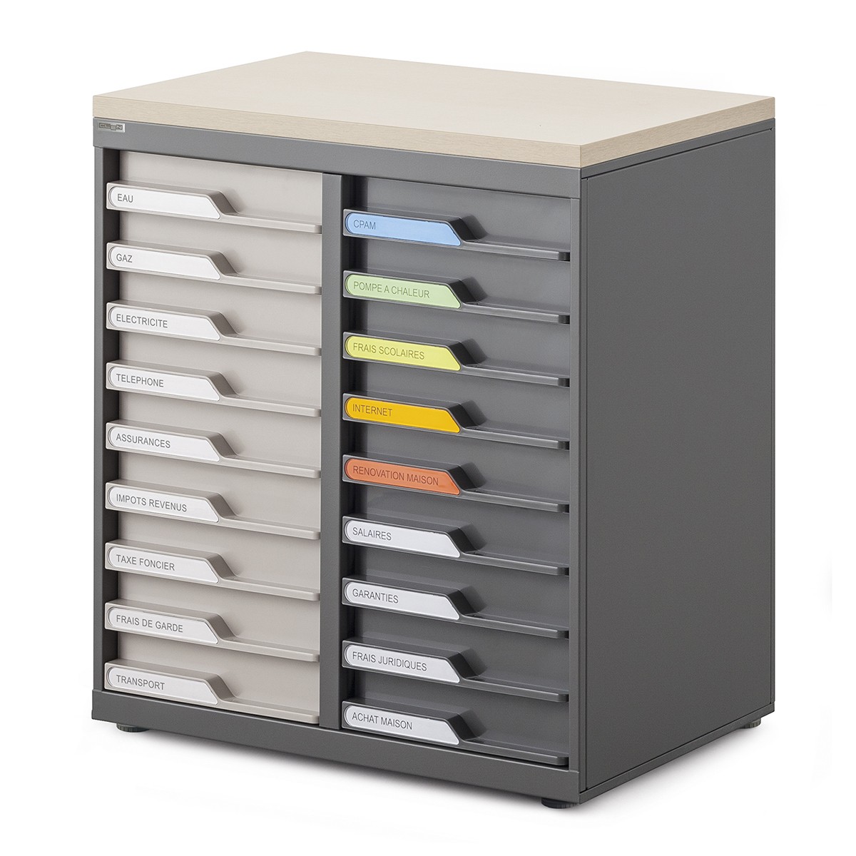 Meuble de bureau à tiroirs E-CLEN Clen