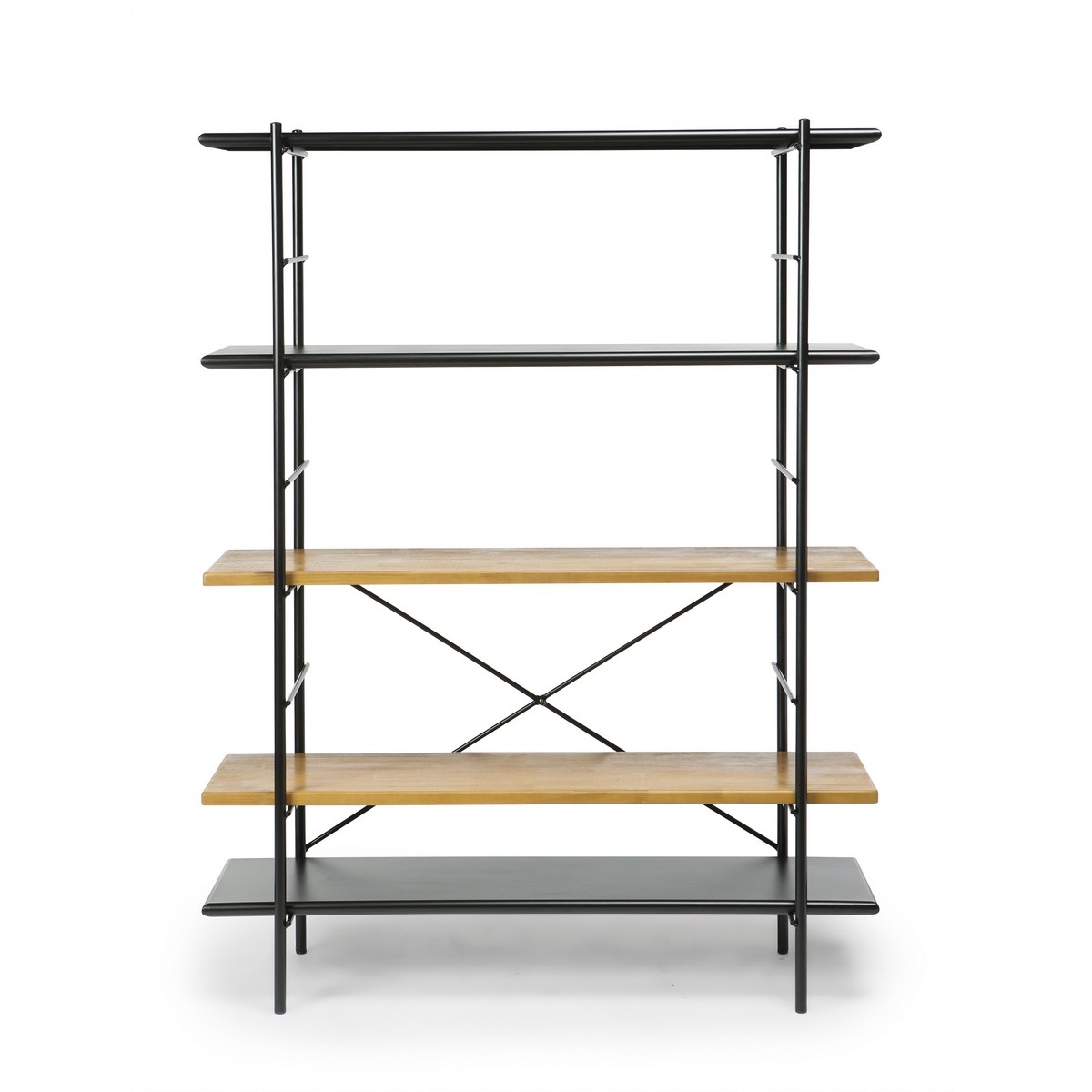 Étagère de bureau en acier et bois Vermobil