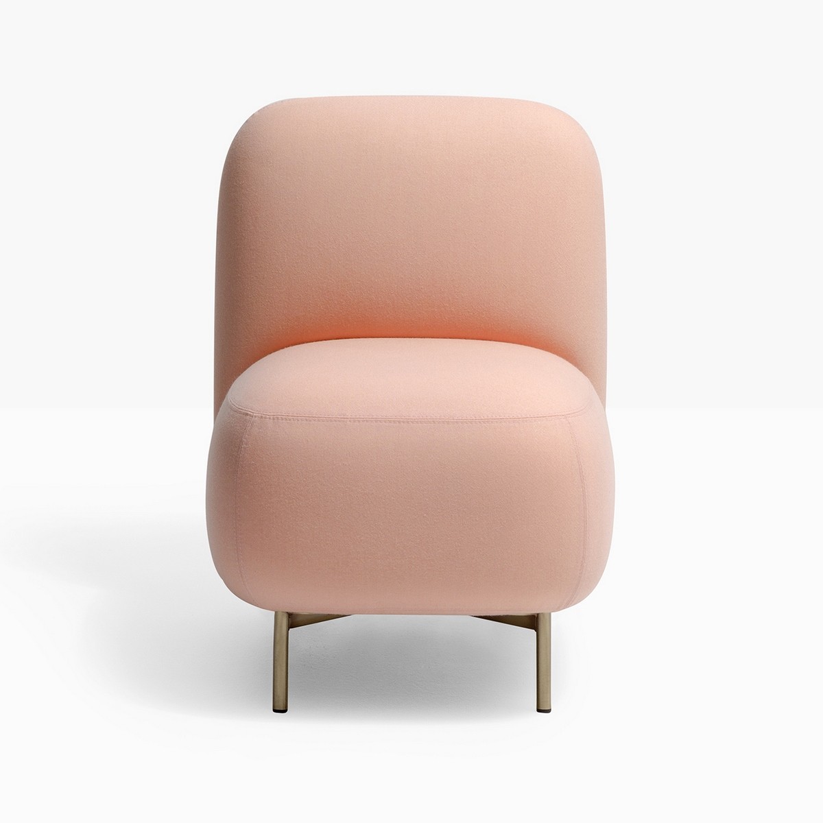 Fauteuil d'attente design rose Buddy Pedrali
