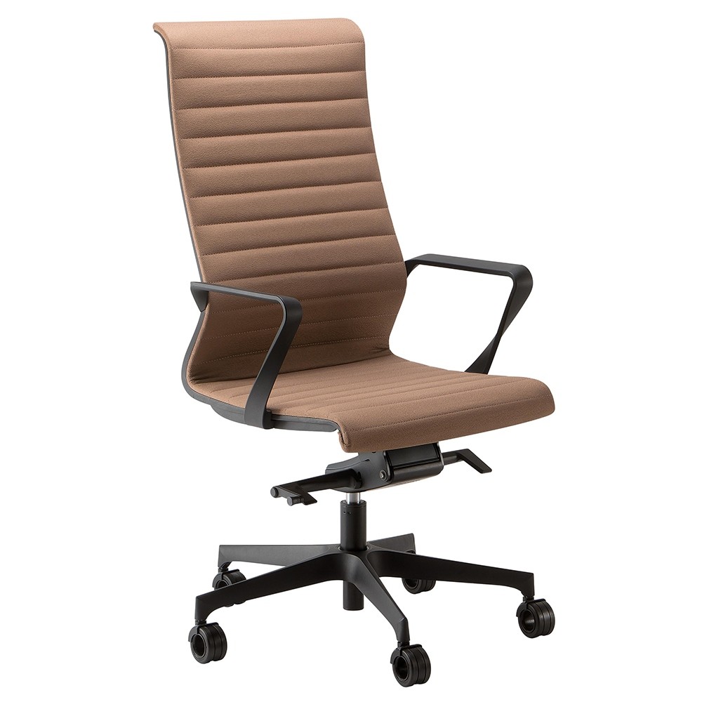 fauteuil de bureau direction tissu marron Dinamica Soft