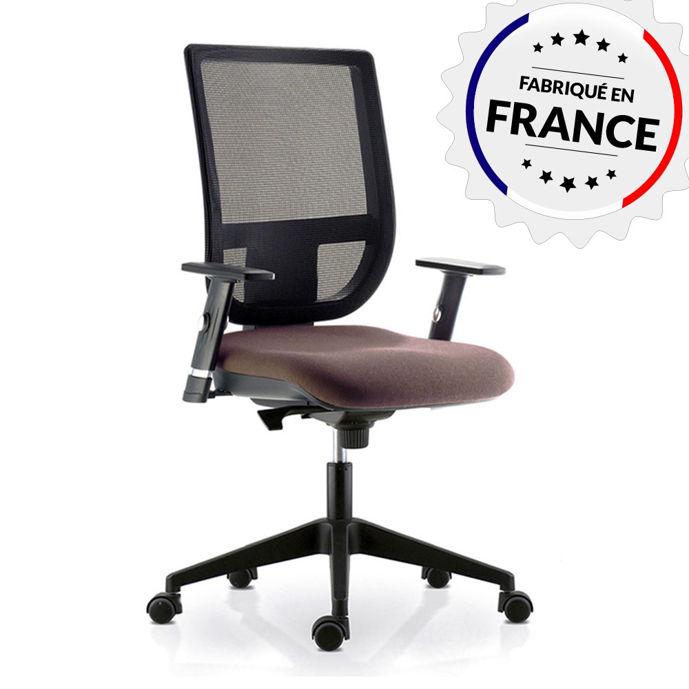 Fauteuil de bureau fabriqué en France Tertio Sokoa