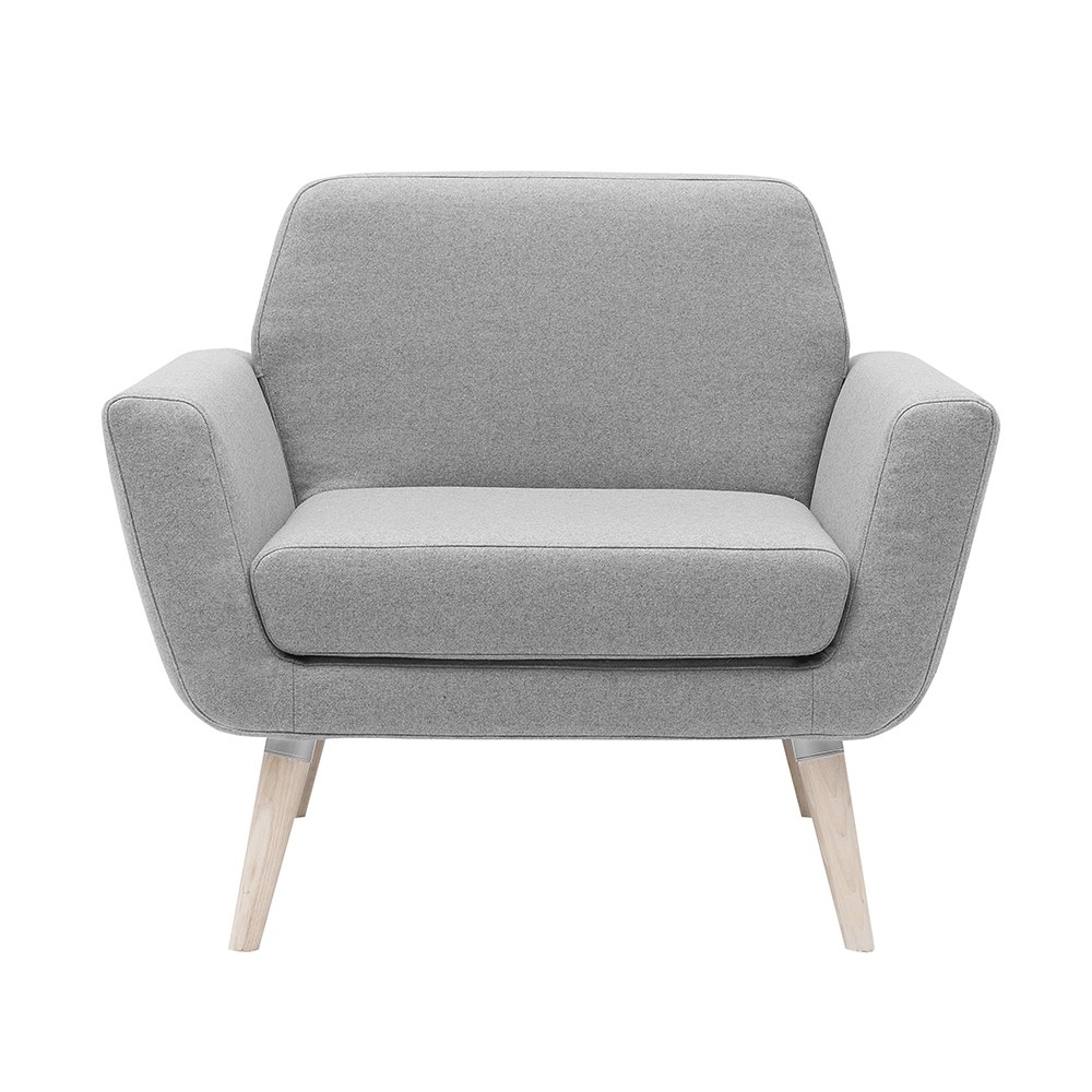 Fauteuil d'attente scandinave gris SCOPE SOFTLINE DK