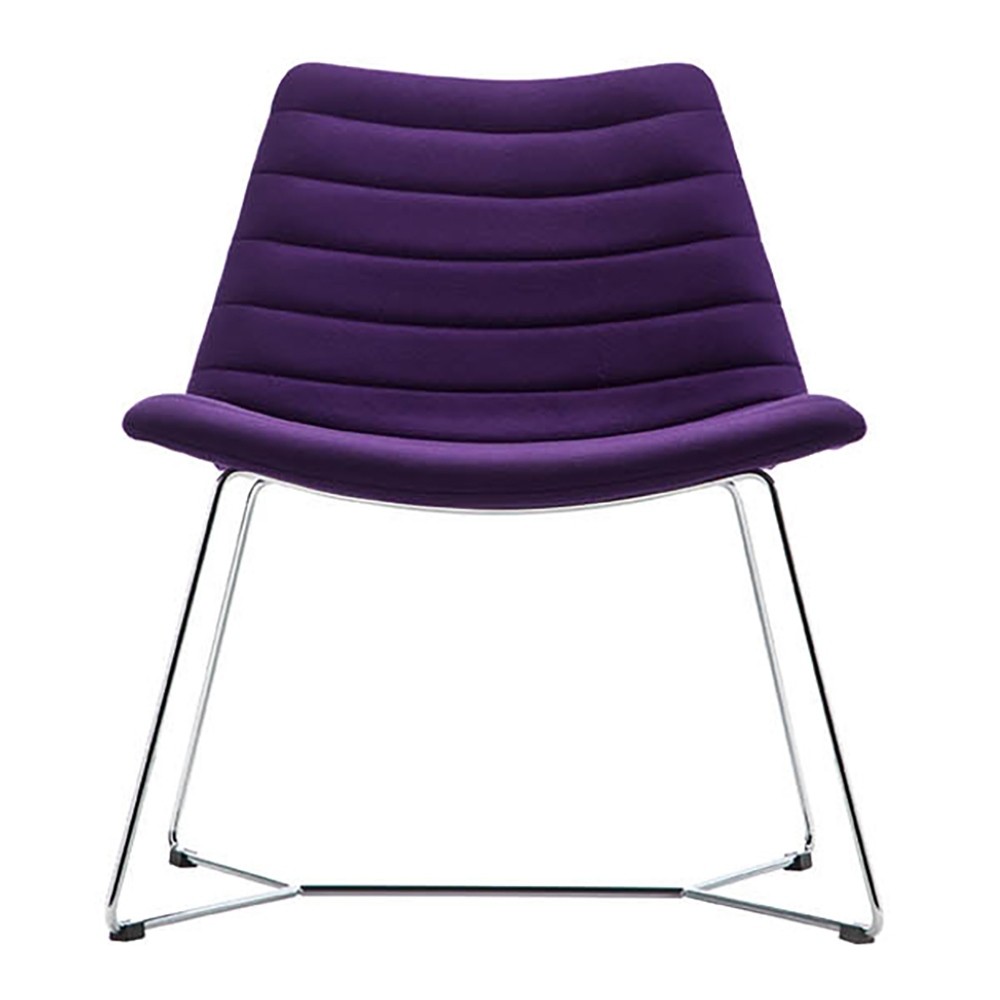 Fauteuil lounge Cover piétement chromé Midj