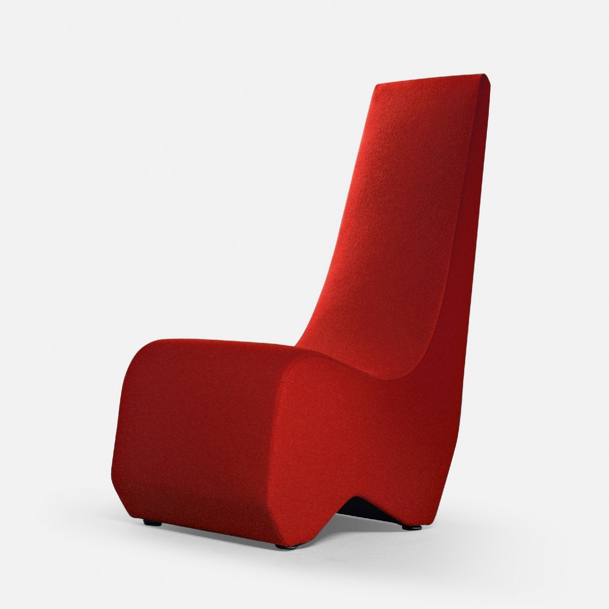 Chaise Stones en velours rouge La Cividina