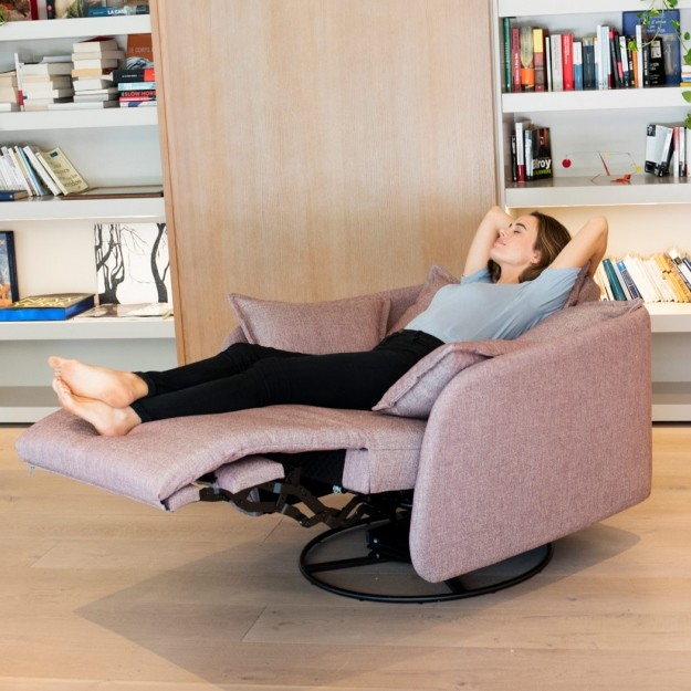 Fauteuil relax Eva tissu