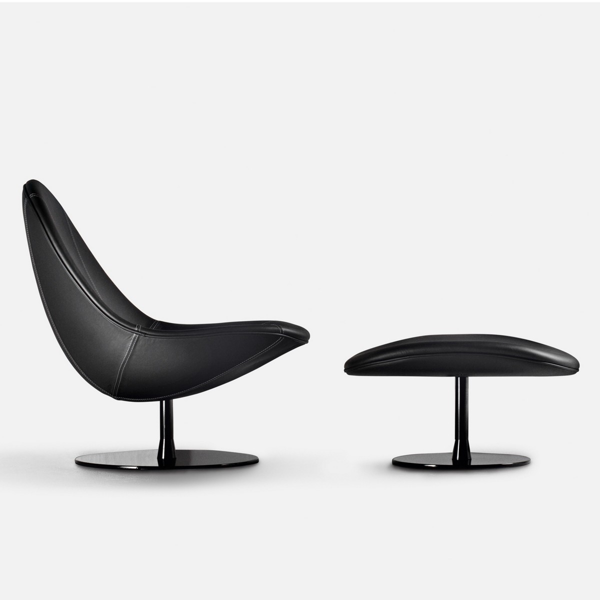 Fauteuil pivotant en cuir DOLCE VITA La Cividina