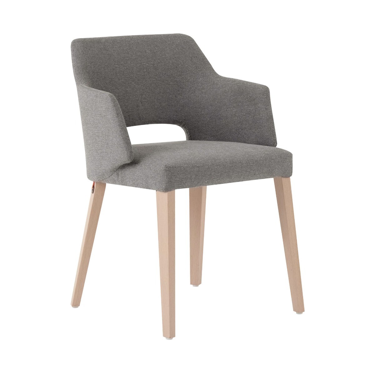 Fauteuil CHR Lena avec différent tissu ou cuir piétement bois